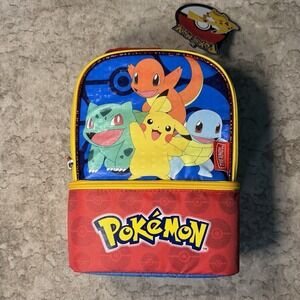Pokémon Dual Insulated Lunch Bag with Thermos – PVC-Free, New with Tags